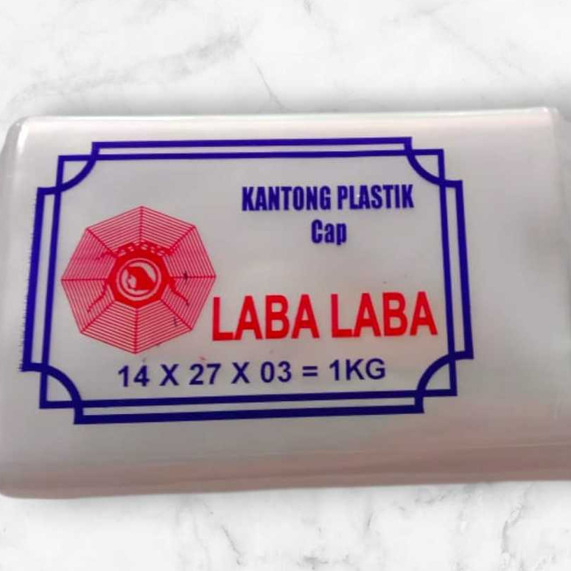 Plastik Laba Laba 1kg 03 (14x27) Bening