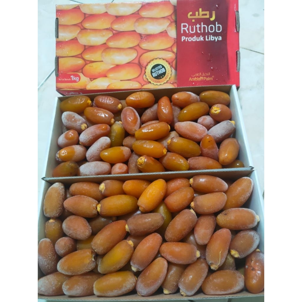 Kurma Ruthob Libya Arabian Dates 1Kg / Kurma Setengah Matang / Kurma Muda
