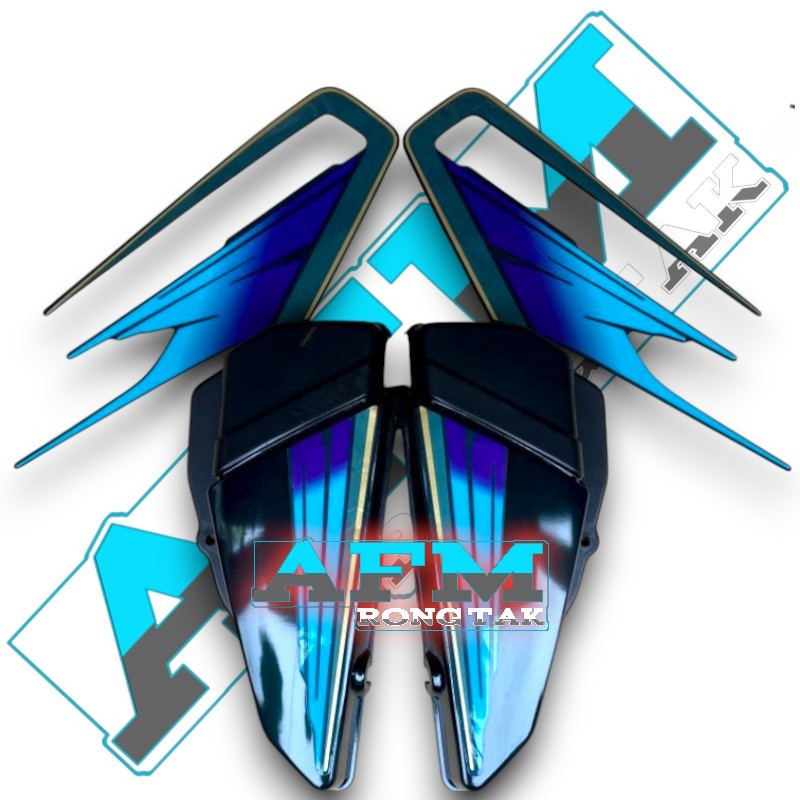 COVER BOK AKI RX KING HIJAU BOTOL FULLSET STRIPING HIJAU 95 TEPONG AKI RX KING HIJAU BOTOL BOK AKI R