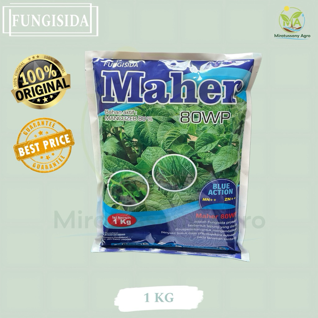 FUNGISIDA MAHER BLUE 80 WP 1 KG MANKOZEB