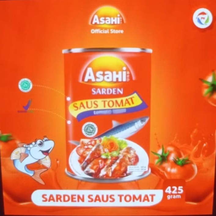 Sarden AsaHi Saus Tomat 425 gram
