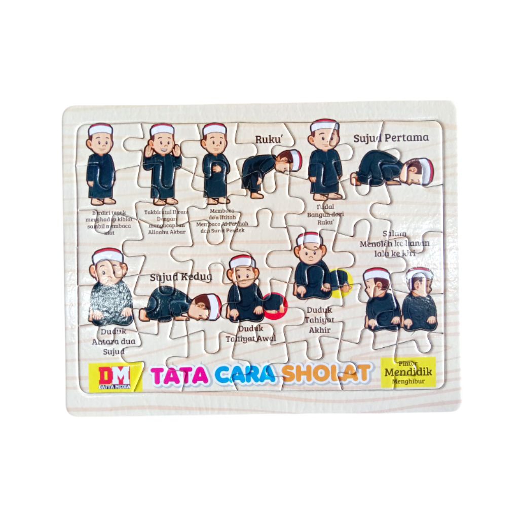 Puzzle Mainan Anak/Pintar Mendidik Dan Menghibur Tata Cara Sholat