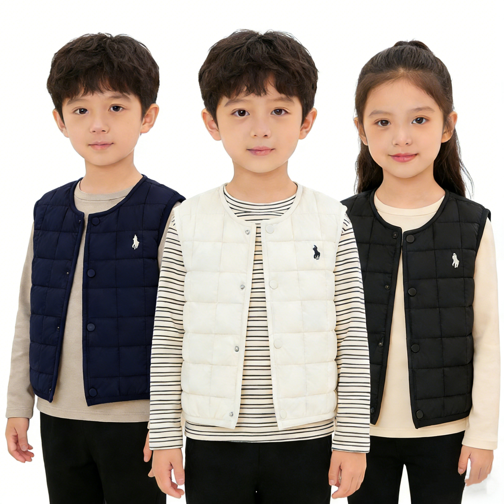 CSW564 Outwear Winter Jacket | Rompi Cardigan Polo Anak Laki-Laki Perempuan | Baju Anak