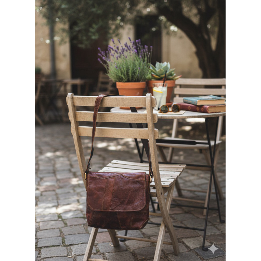 Tas Perca  Kotak Slempang variasi kulit perca