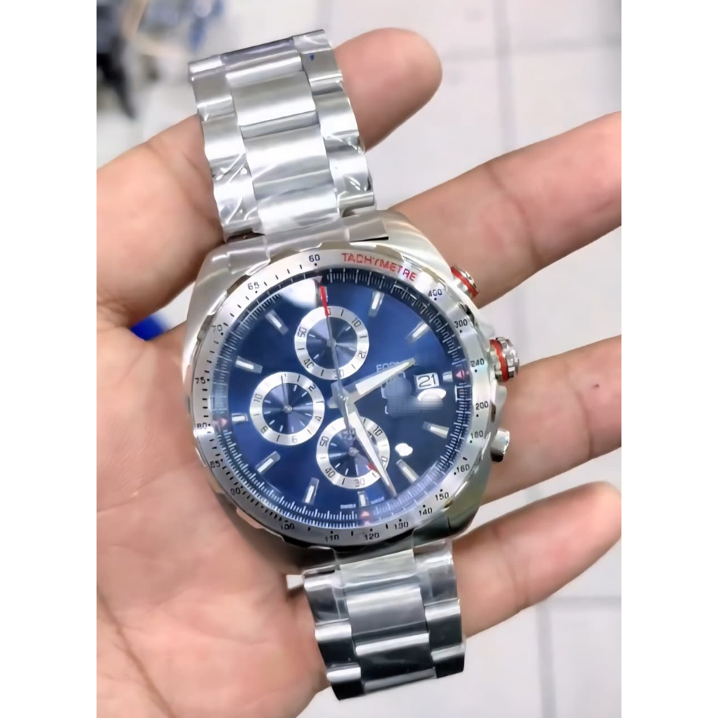 Jam tangan Luxury Pria Formula 1 Calibre 16 Chronograph 44mm quartz blue and black dial best quality