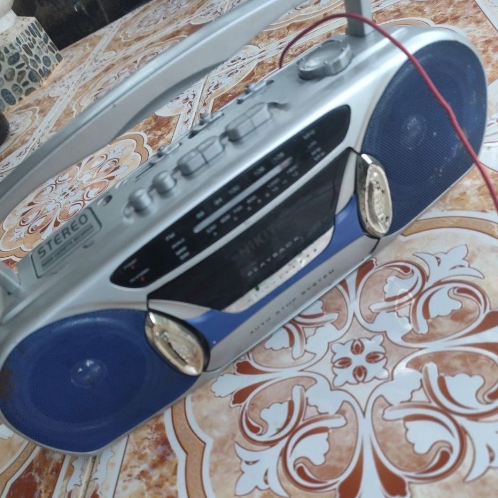 Radio Jadul Mini kompo NIKITA, Tipe mutar Kaset perlu service