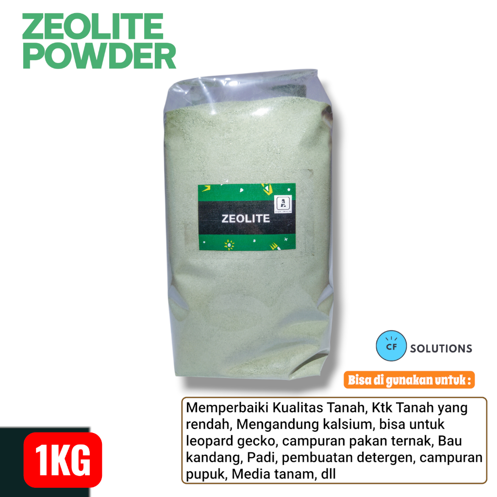 Zeolit Powder Media Pertanian Alas Reptil Gecko 1Kg