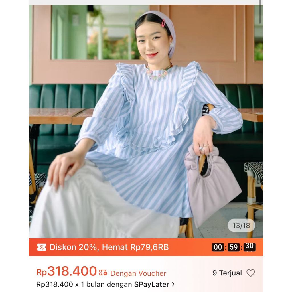 PL zaliina stripe by hijabchic