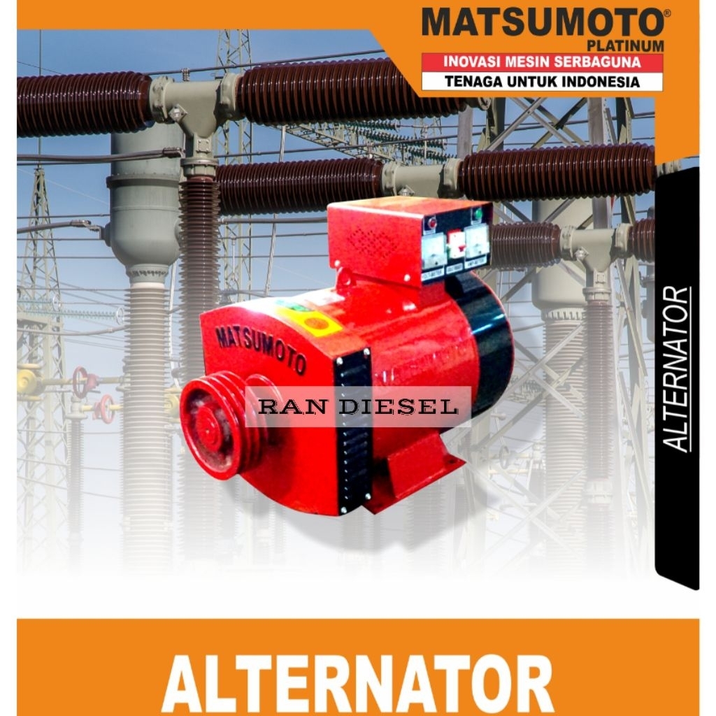 Dinamo Alternator Tembaga / Pembangkit Listrik MATSUMOTO STC 30 Kw 3 Phase