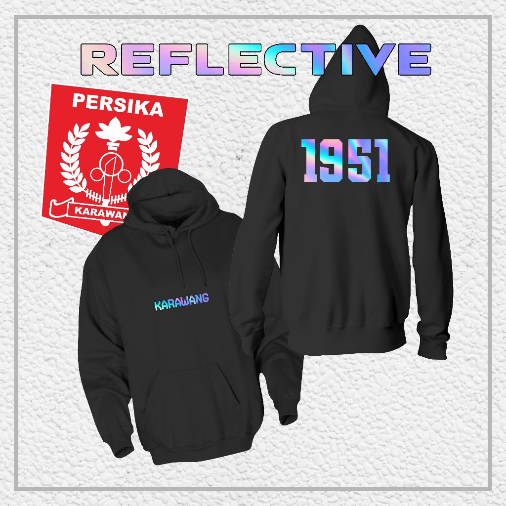 Hoodie Jaket PERSIKA Karawang "Karawang Reflektif" // Jaket Supporter / Hooligans