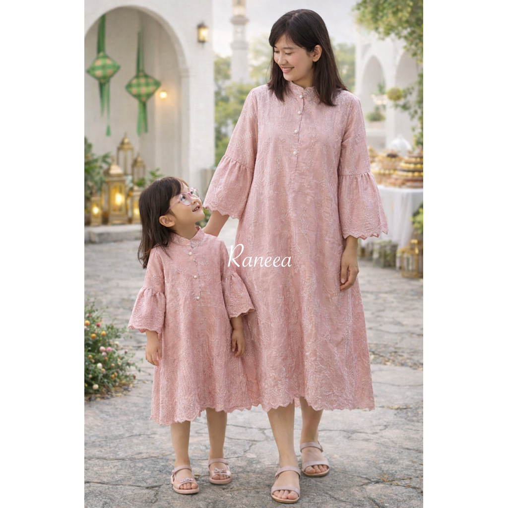 Sofia Headband - Dress Alodia Kaftan Tunik Baju lebaran Idul fitri anak bayi dewasa