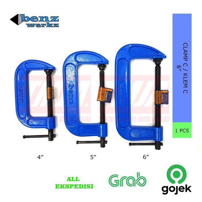 BENZ C Clamp Klem Penjepit Besi Kayu