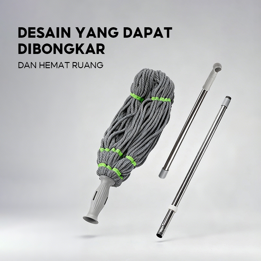 Jianbaite Alat Pel Lantai Peras Tarik Putar Otomatis / Pel Lantai Otomatis