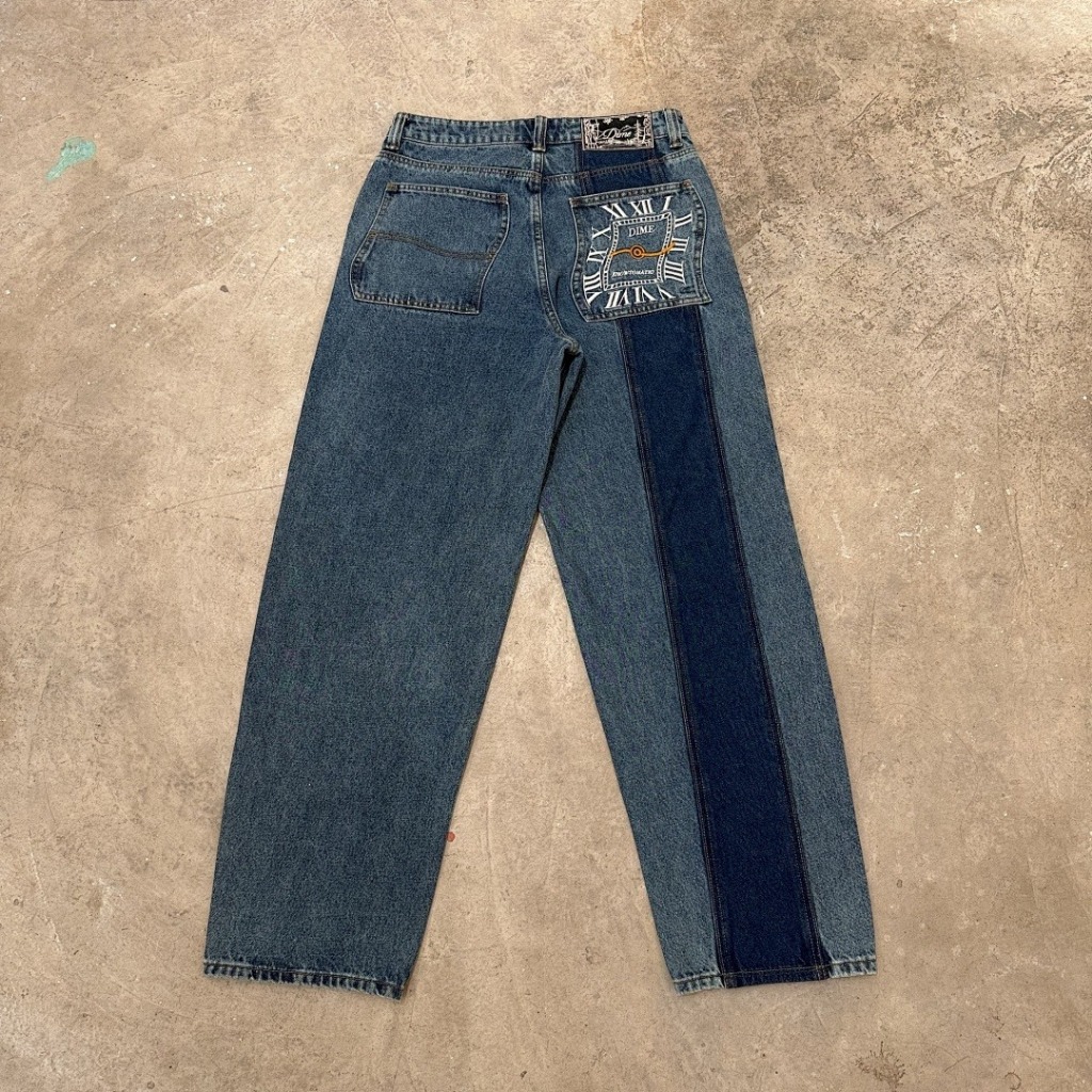 Dime MTL ( @dimetl ) - Baggy Denim Jeans (knowtomatic blue)