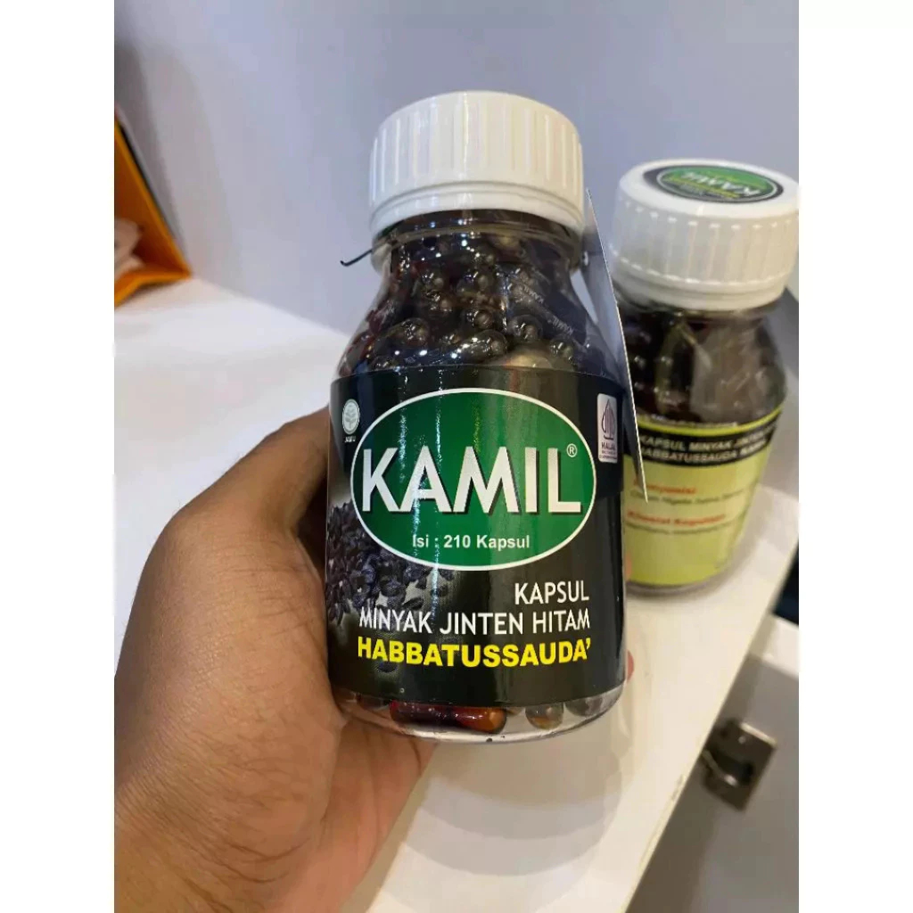 Kapsul Kamil Minyak Jinten Hitam Habbatussauda Habatusauda Isi 210 Kapsul Asli Original