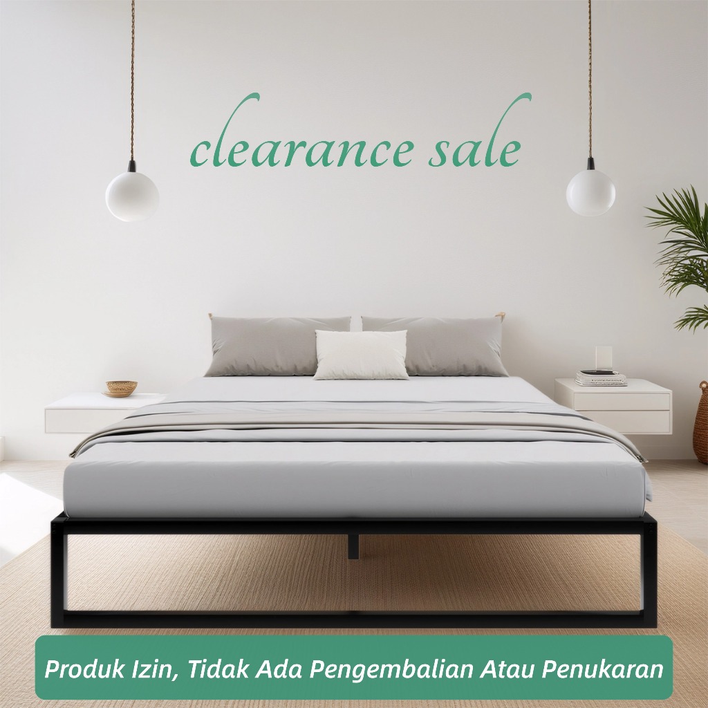 ​ [Clearance Sale]Novilla Rangka Tempat Tidur Minimalis Anti Karat Pasang Cepat Tanpa Bor Baut Rangk