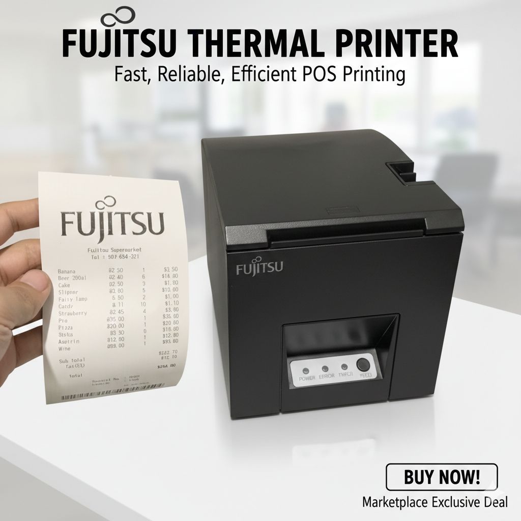 Thermal Printer Fujitsu FP2000 | FP 2000 USB Autocutter Printer Kasir Struk Nota Toko Swalayan