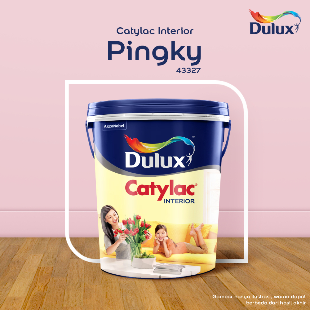 CAT TEMBOK PINGKY DULUX CATYLAC INTERIOR - 25KG 43327 CAT TEMBOK DULUX CATYLAC