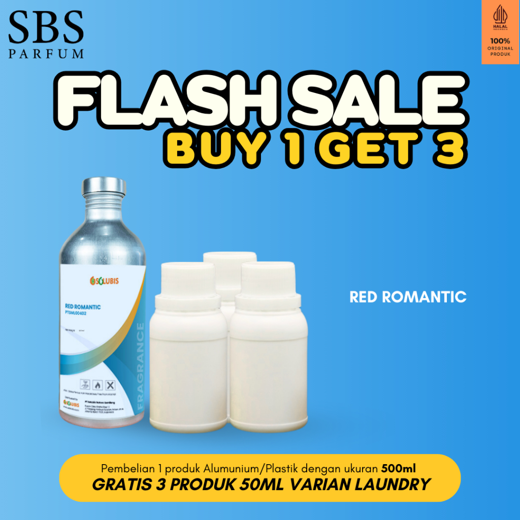 BUY 1 GET 3 FREE - Bibit Parfum Laundry Murni [Red Romantic]  | 500ml - Woody Floral