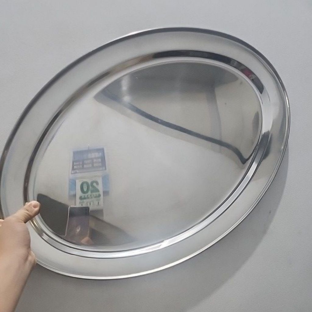 piring oval stainless 55cm cookmaster wadah saji oval piring saji oval plate