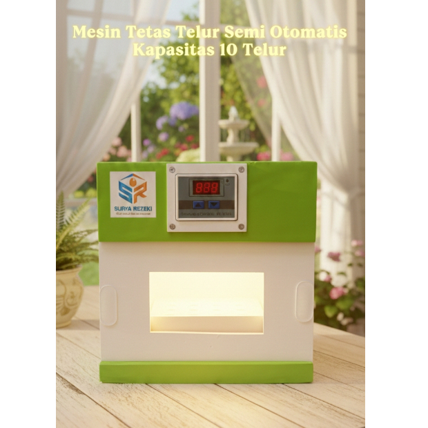 Mesin Tetas Telur Kapasitas 10 Telur Semi Otomatis