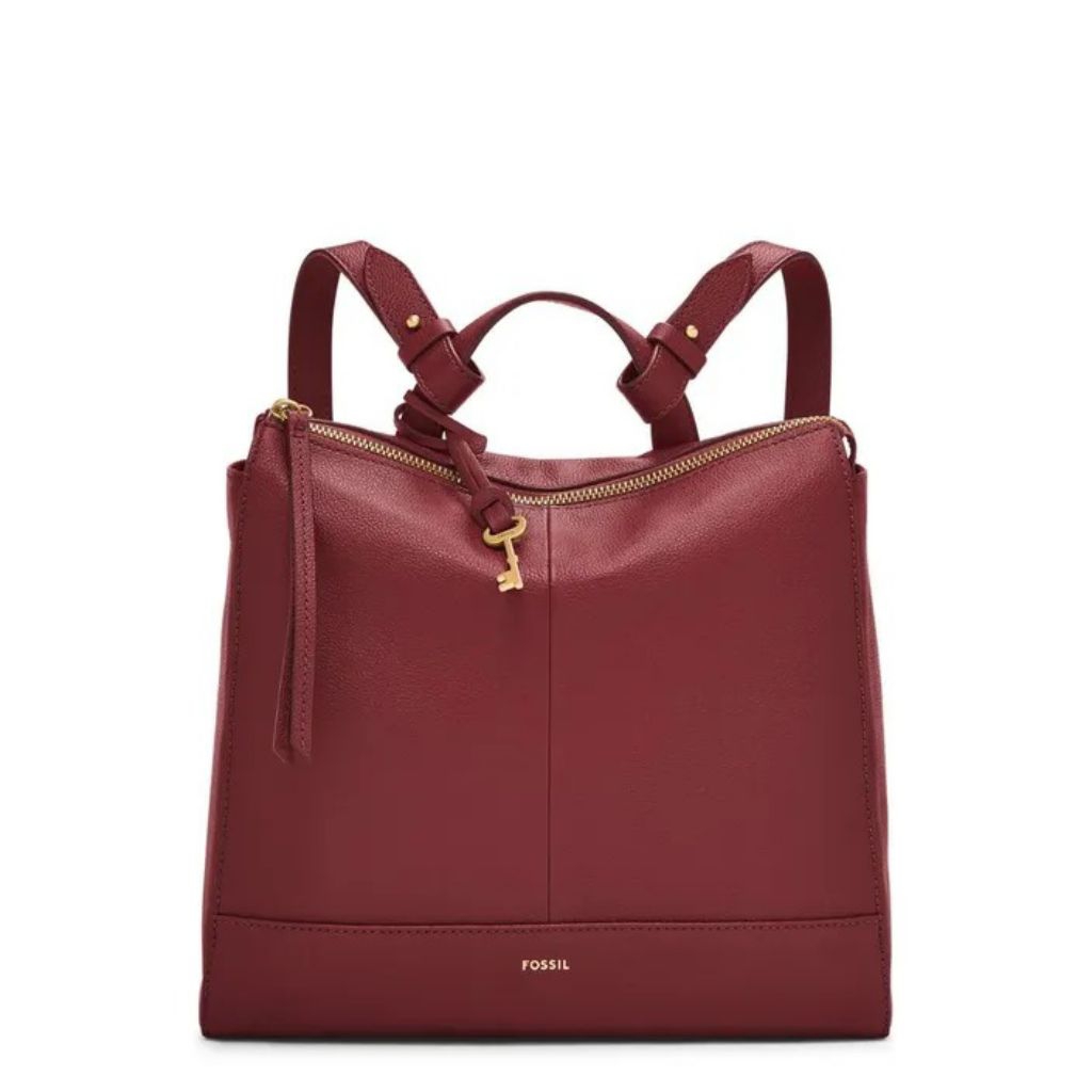 tasFossil Elina small backpack red velvet n