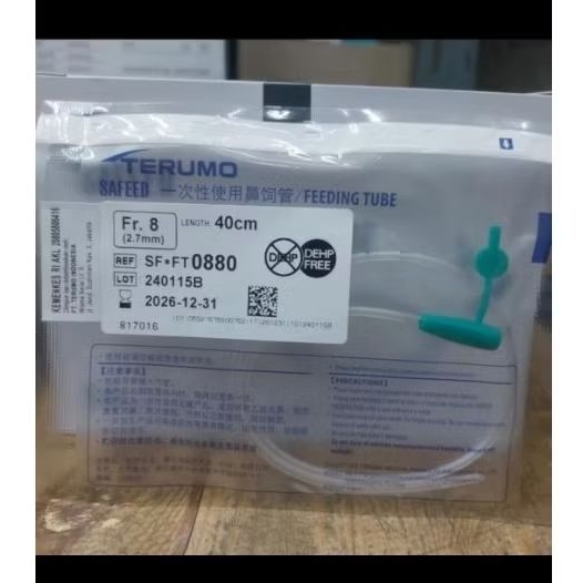 feeding tube fr 8 40cm Terumo / ngt no.8 40cm /selang sonde terumo