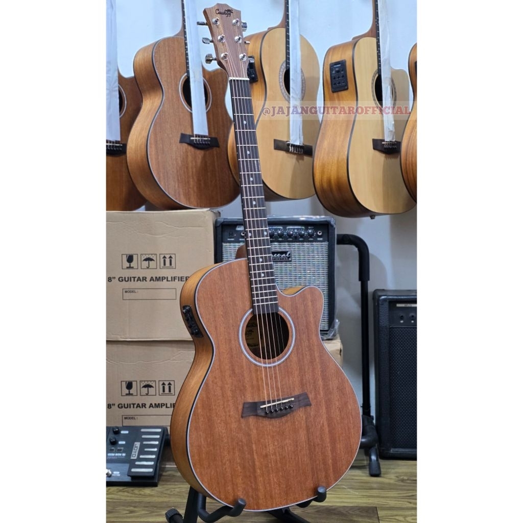 Gitar Akustik Elektrik Original Cowboy GWC 235 NS Preamp Digital Tuner - Gitar Cowboy GWC 235 NS Aku