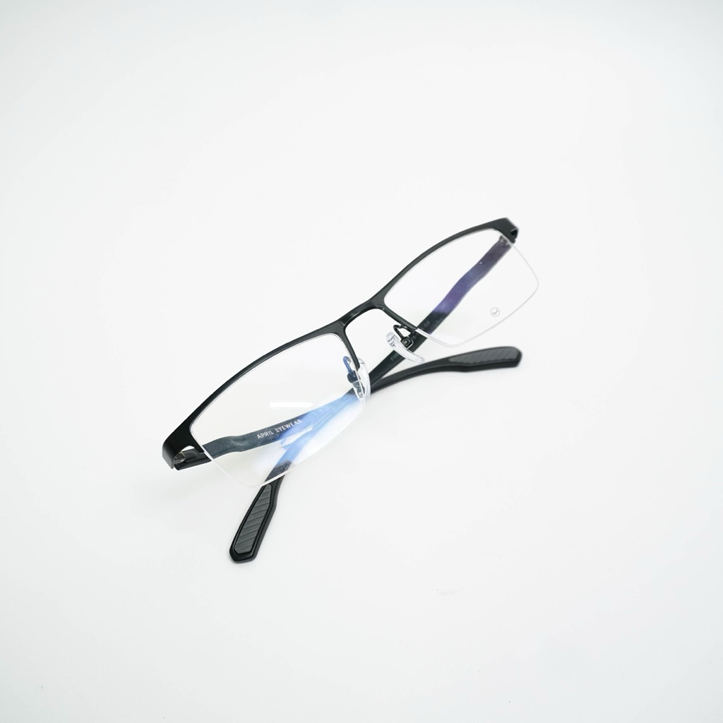 KACAMATA FRAME TROY PRIA WANITA RIMLESS APRIL EYEWEAR