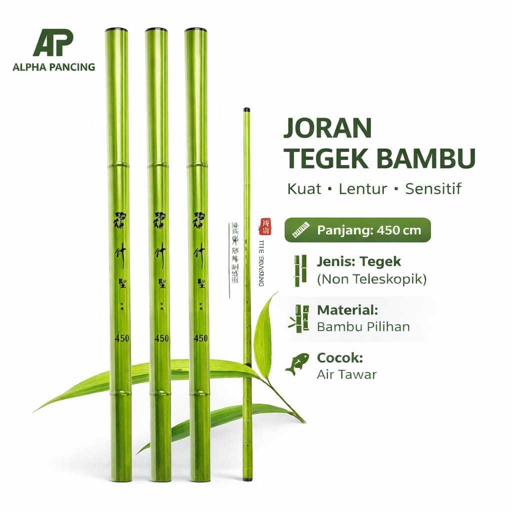 "Ultra ringan serat kaca bambu tulang tambahan" 2,7 m / 3,6 m / 4,5 m / 5,4 m professional memancing