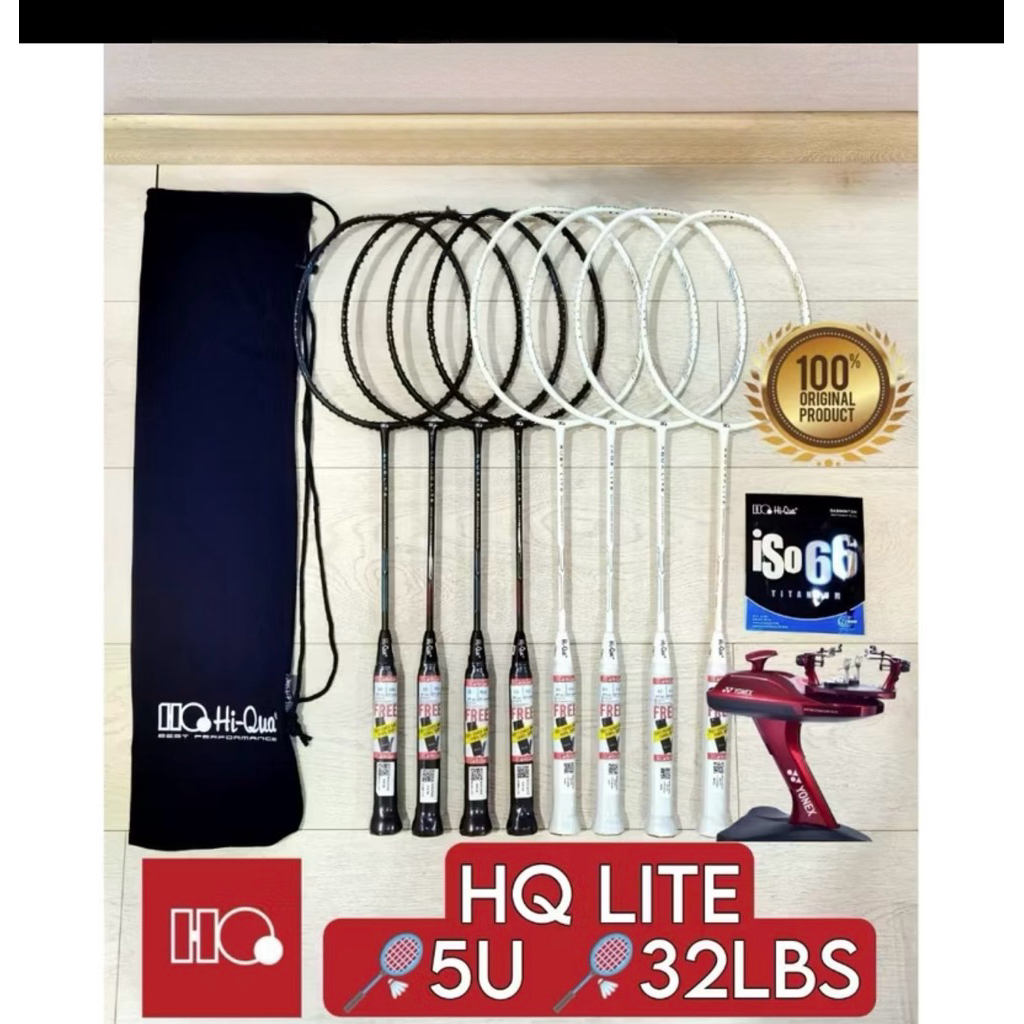 Raket Badminton HIQUA HI-QUA LITE GOLD/CHAMO/BLUE/RED LITE RINGAN 5U