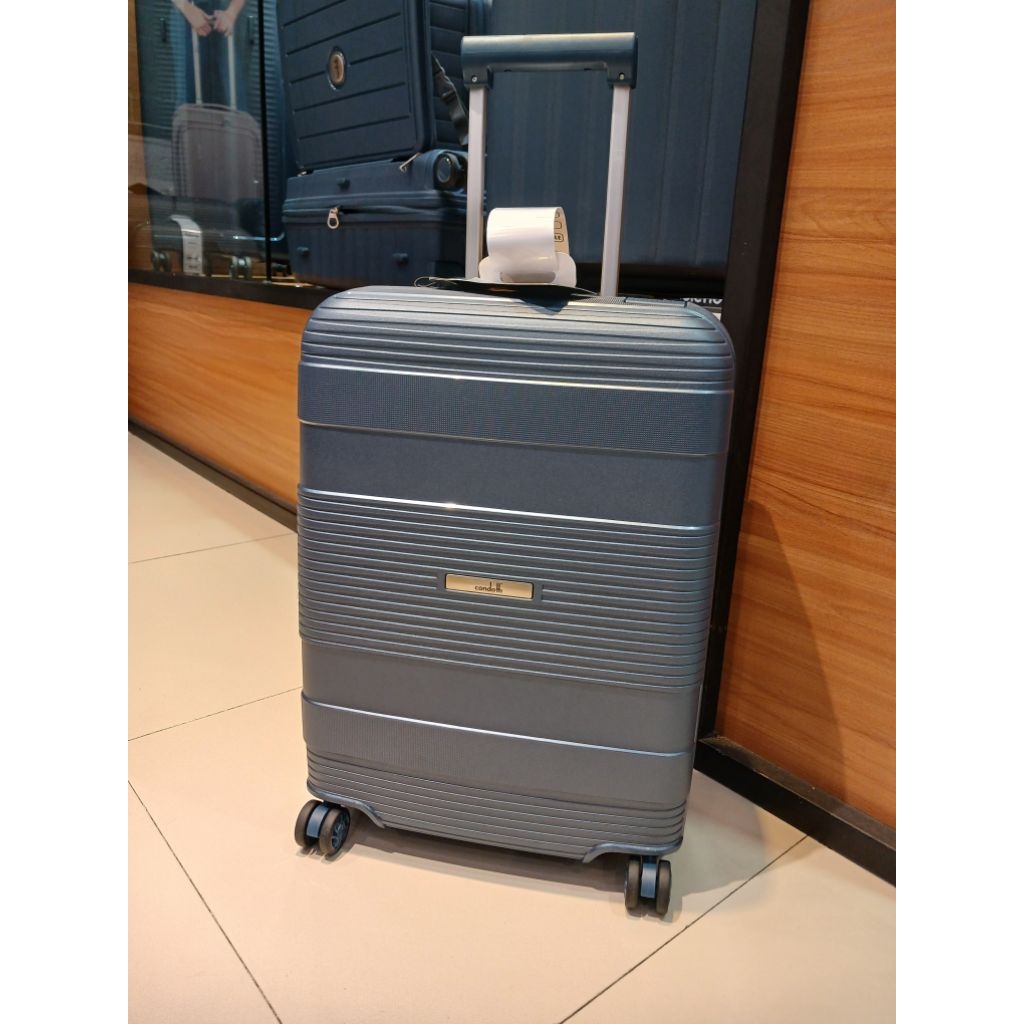 Koper baru condotti frame non zipper size 20inch kabin original