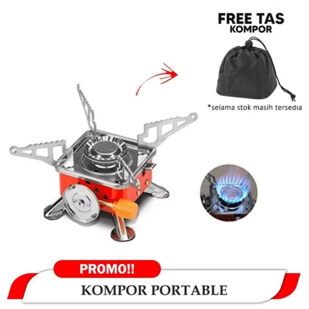 Kompor Camping Gas Kotak Mini Portable Stove Gas Kompor Portable / Kompor Mini Portable / Kompor Cam
