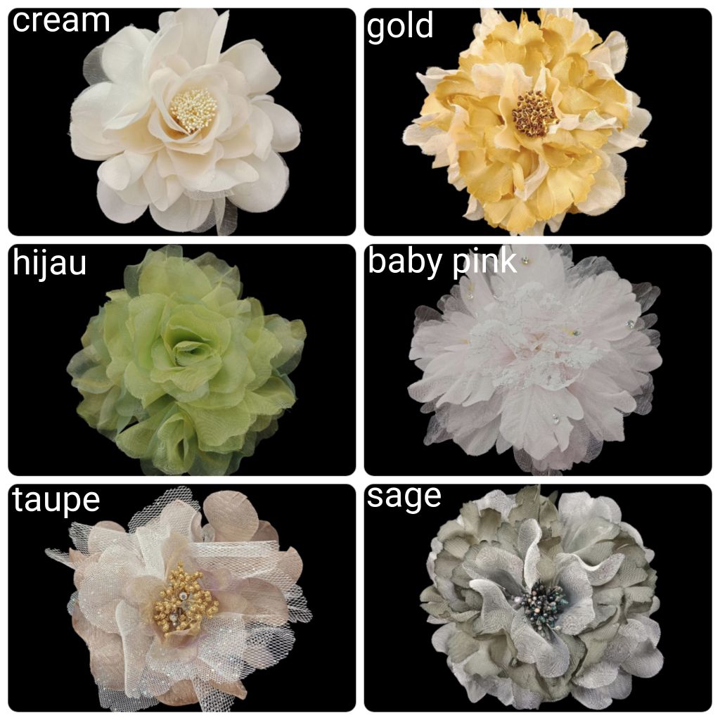 Bunga Korsase gaun, Korsase rambut/aksesoris hiasan gaun/rambut