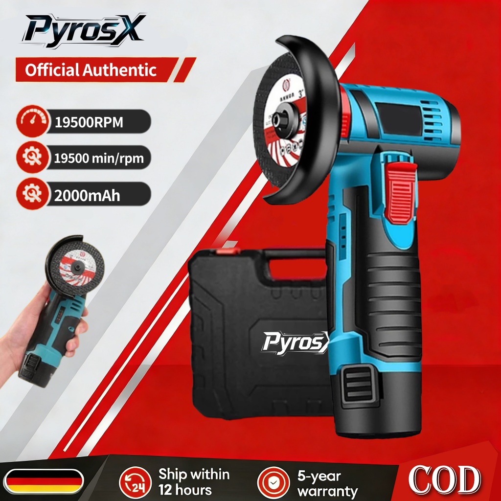 Brushless Gerinda Angle Grinder Cordless Mini Mesin Gerinda Tangan Elektrik Gerinda Baterai Portable