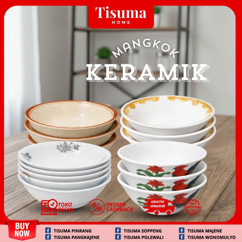 MANGKOK SUP/MANGKOM KERAMIK