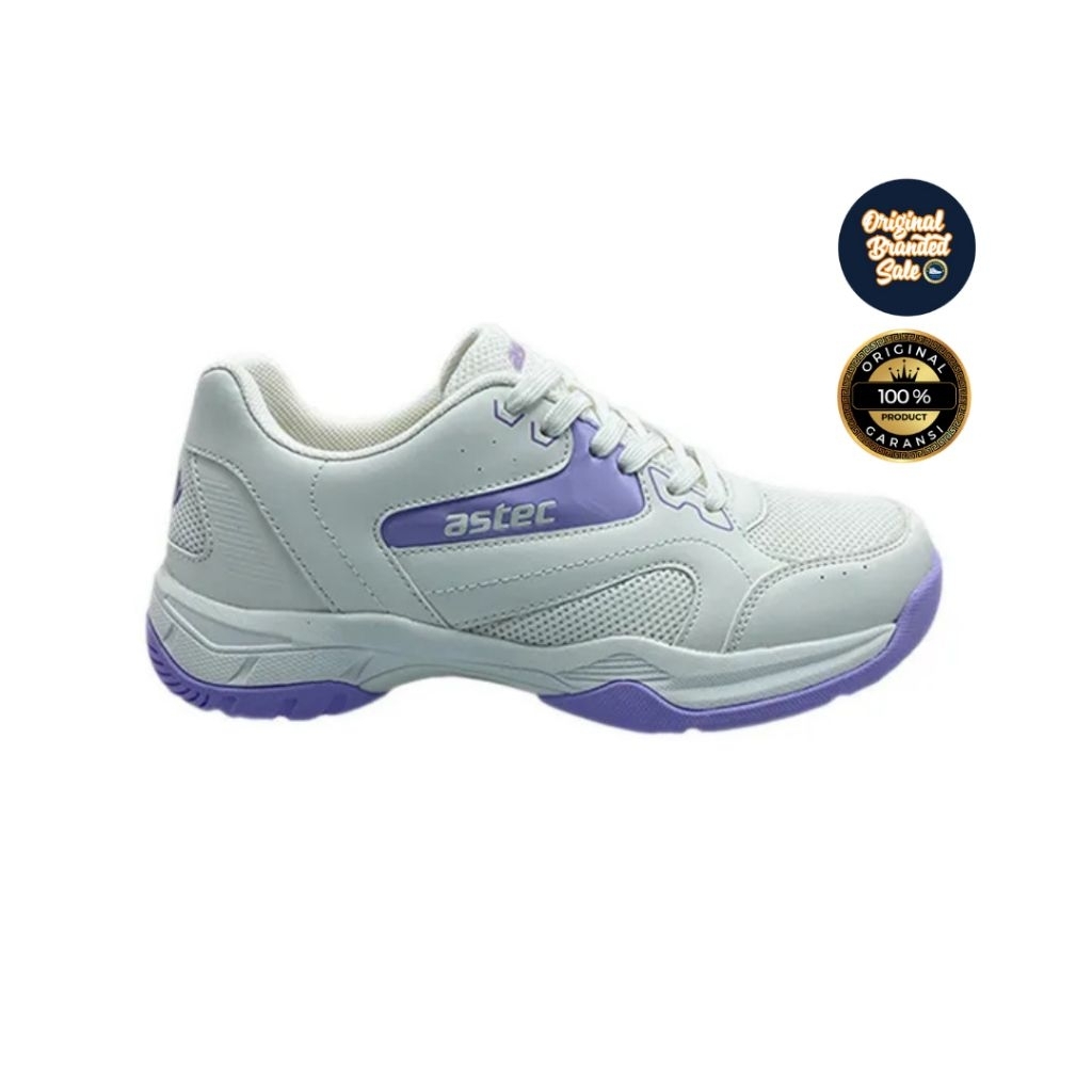 ORIGINAL GARANSI SEPATU ASTEC LYNX BADMINTON WOMEN WHITE SIZE 36