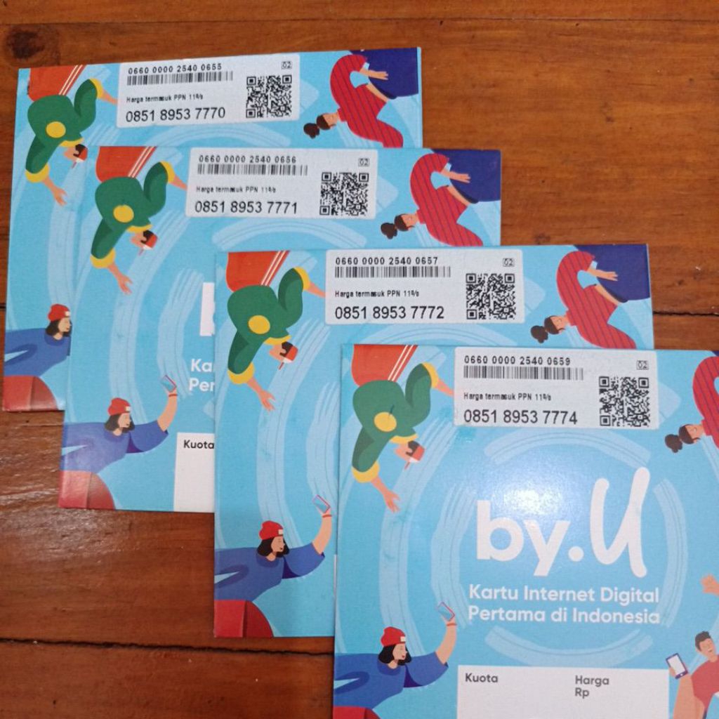 Nomor Cantik Telkomsel By.U TRIPLE Bonus kuota 3 GB