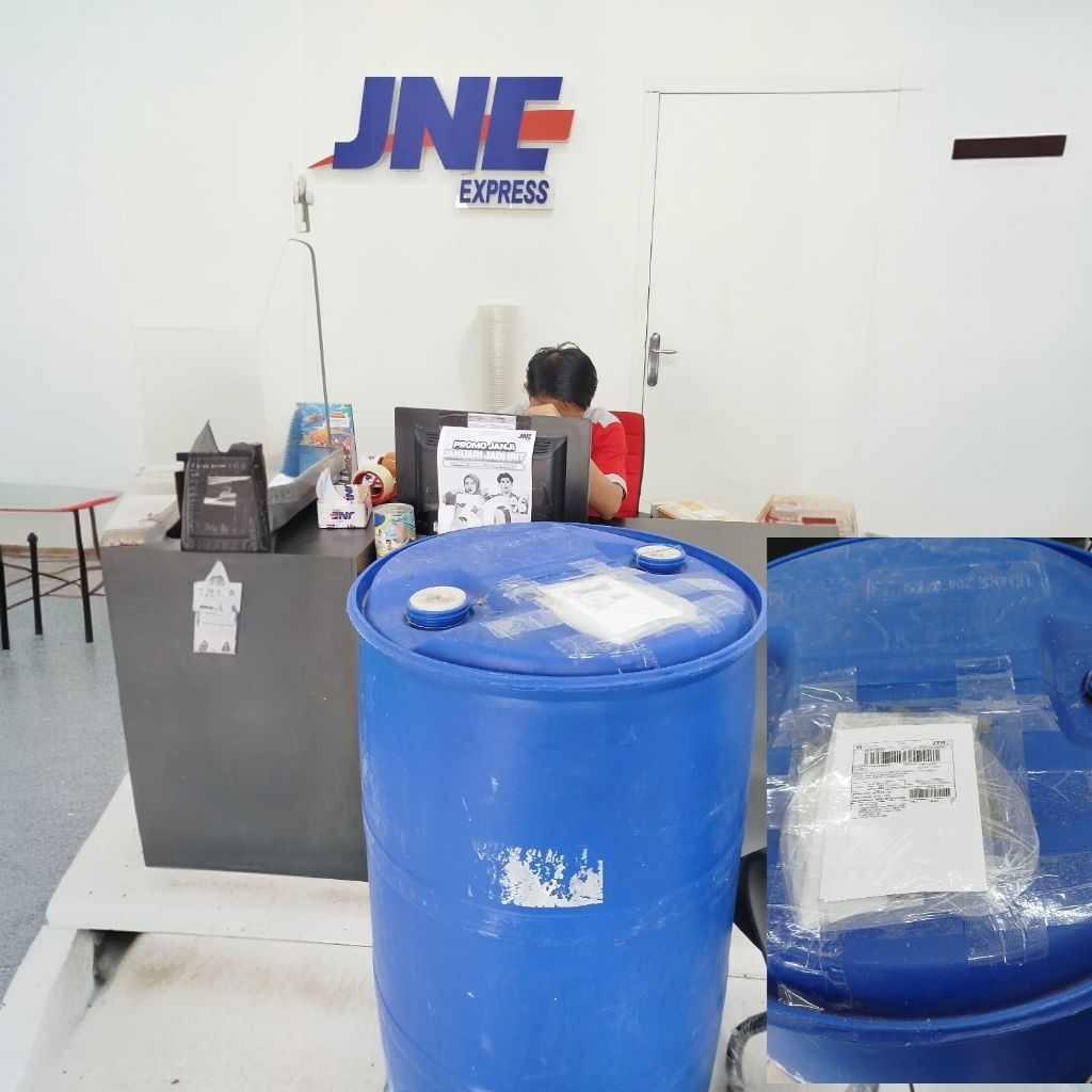 ( bagus istimewa seperti baru ) Drum plastik biru 200 liter Tong Plastik biru 200 liter Drum biru To