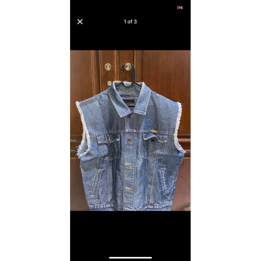 jaket wrangler denim 100% original