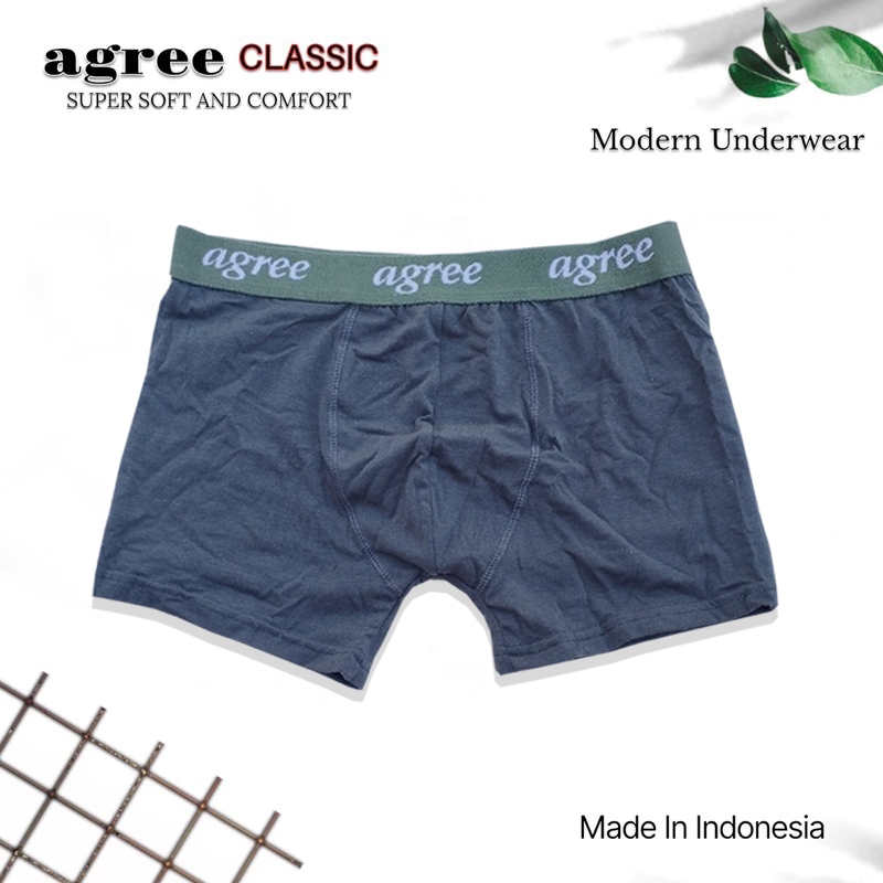 ( 3pc ) Boxer Agree Sport 6321 | Celana Dalam Boxer Pria Agree Sport | Agree Boxer Pria - Kshop