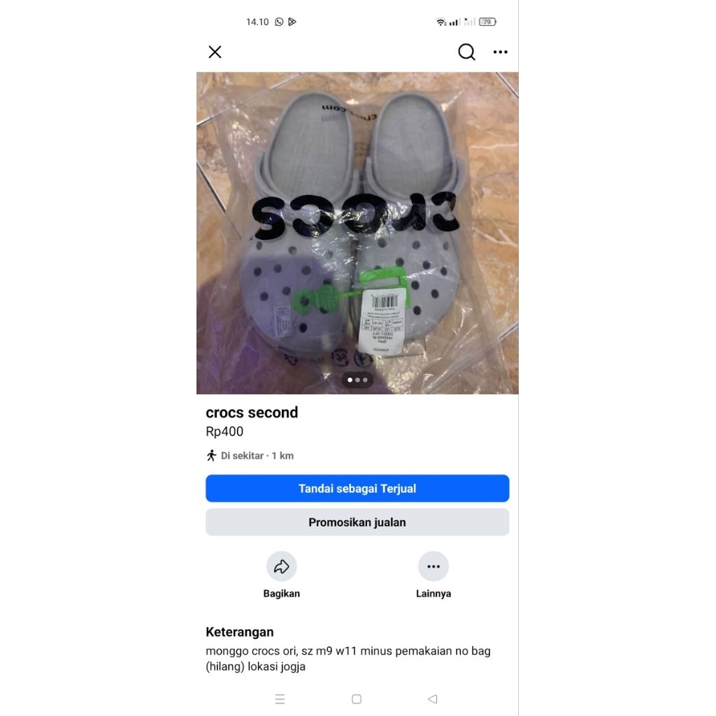 crocs classic second