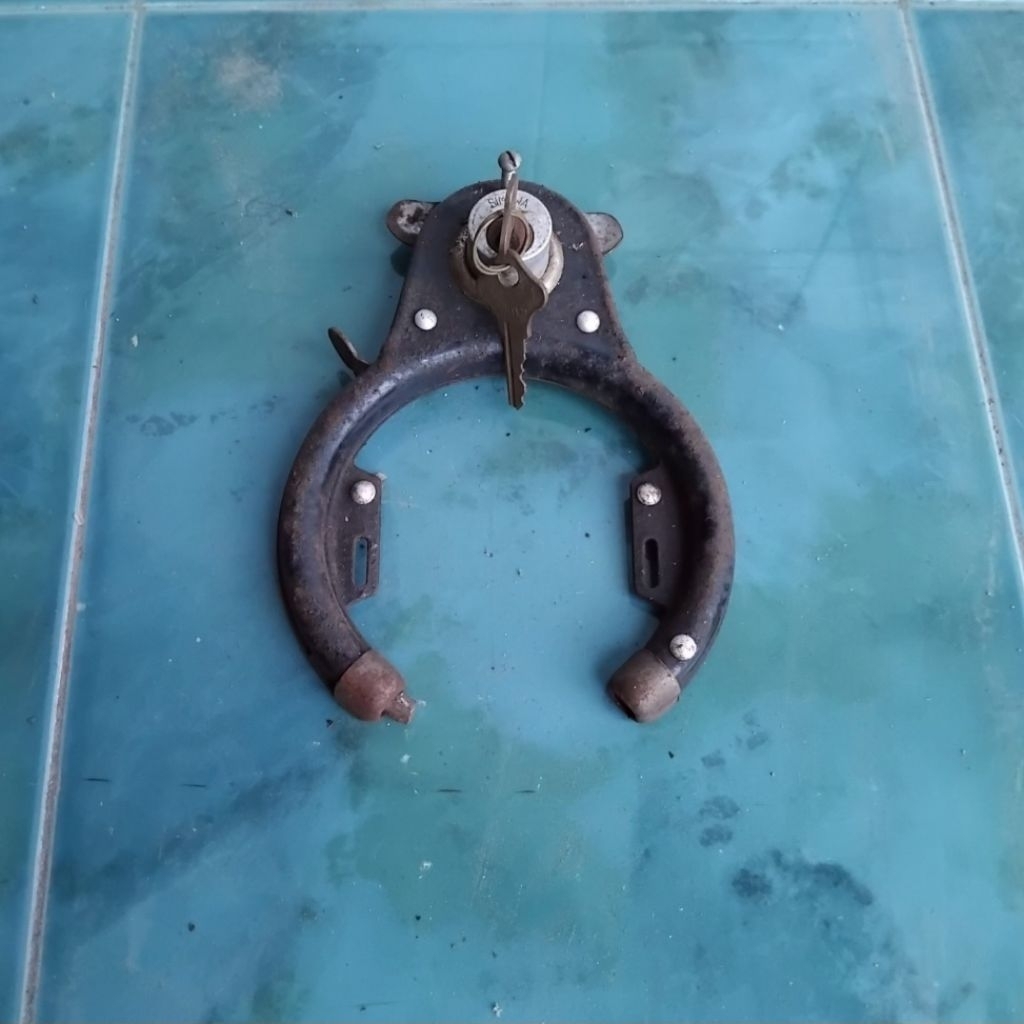 Kunci pengaman sepeda onthel classic kunci gembok sepeda onthel lawas