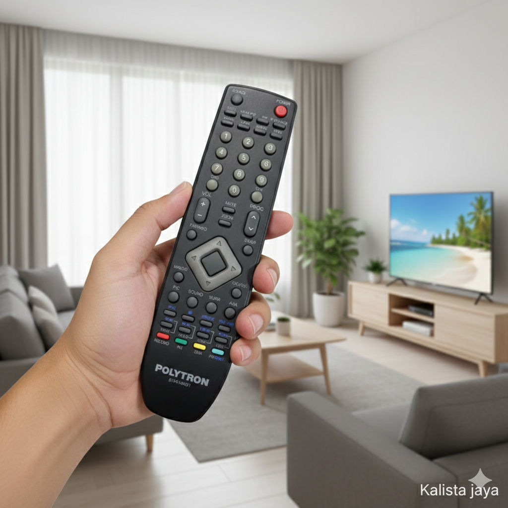 REMOTE REMOT TV POLYTRON LED LCD 81F414 81F414M01 ORIGINAL