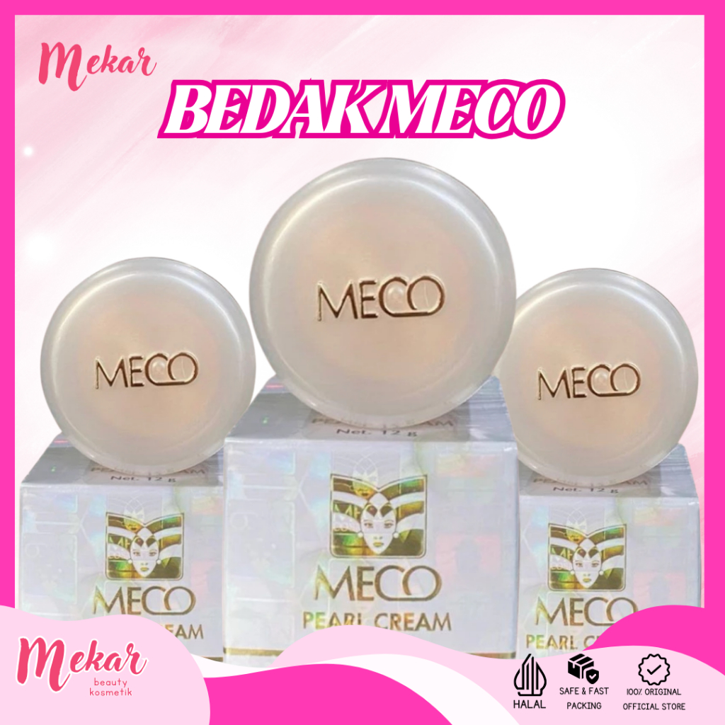 MECO Pearl Cream | Krim Memutihkan Meco | Bedak Meco