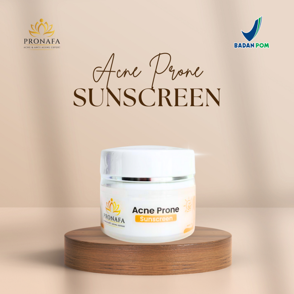Pronafa Acne Care Sunscreen Sunblock Wajah Untuk Kulit Berjerawat SPF 20 PA+++ BPOM
