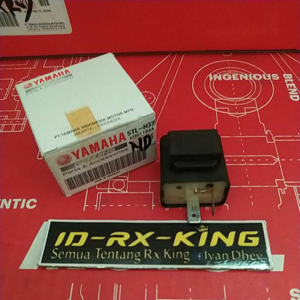 FLASHER RELAY SEIN YAMAHA MIO RXKING VEGA F1ZR JUPITER ORIGINAL YAMAHA GENUINE PART