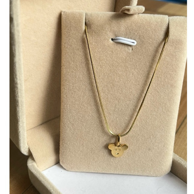 COD kalung titanium anak wanita emas muda nama murah Korea anti karat asli anti karat model selamany