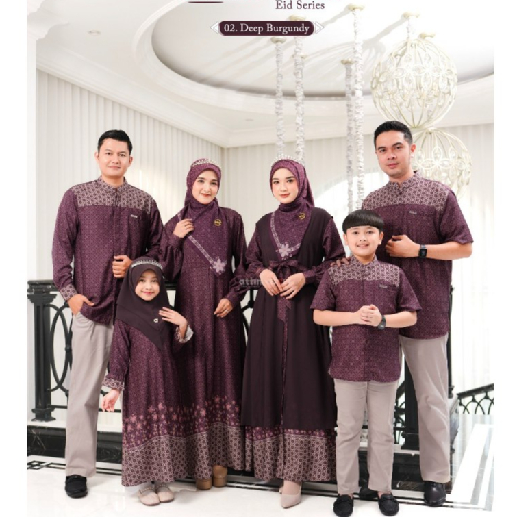 ATTIN - HANEEM SULTHAN SERIES 02 BURGUNDY l SARIMBIT LEBARAN BAHAN ORZALA LUX l SERAGAMAN IDUL FITRI