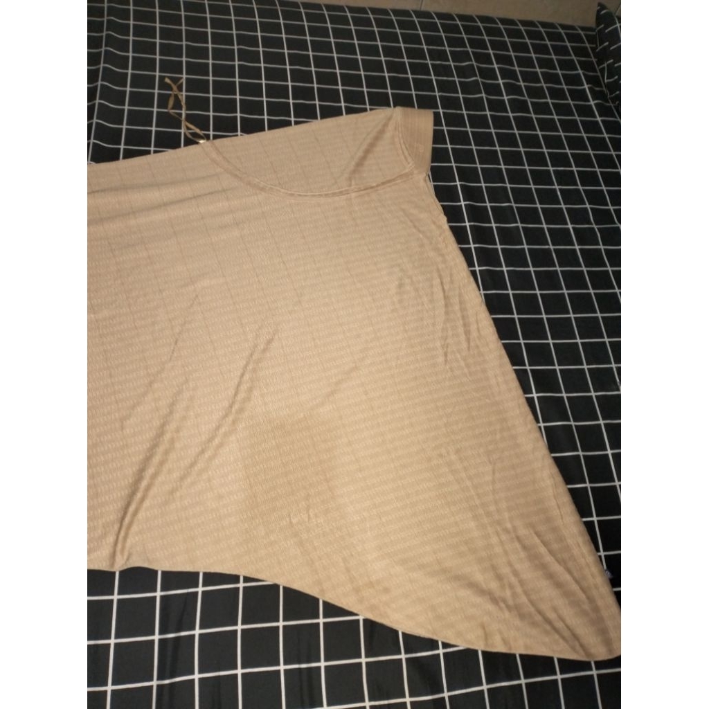 jilbab instan rabbani warna cream dan maroon